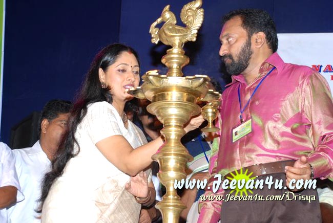 Lighting the lamp by Actress Urmila Unni